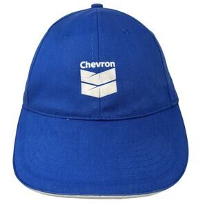 Chevron Strapback Hat Blue One Size 811 Call Before You Dig Vitronic